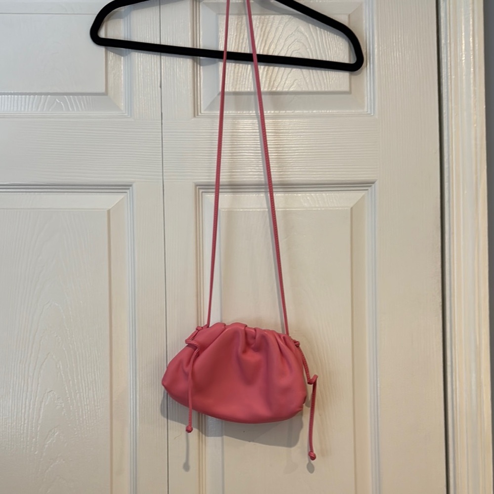 Pink Drawstring Crossbody - image 1